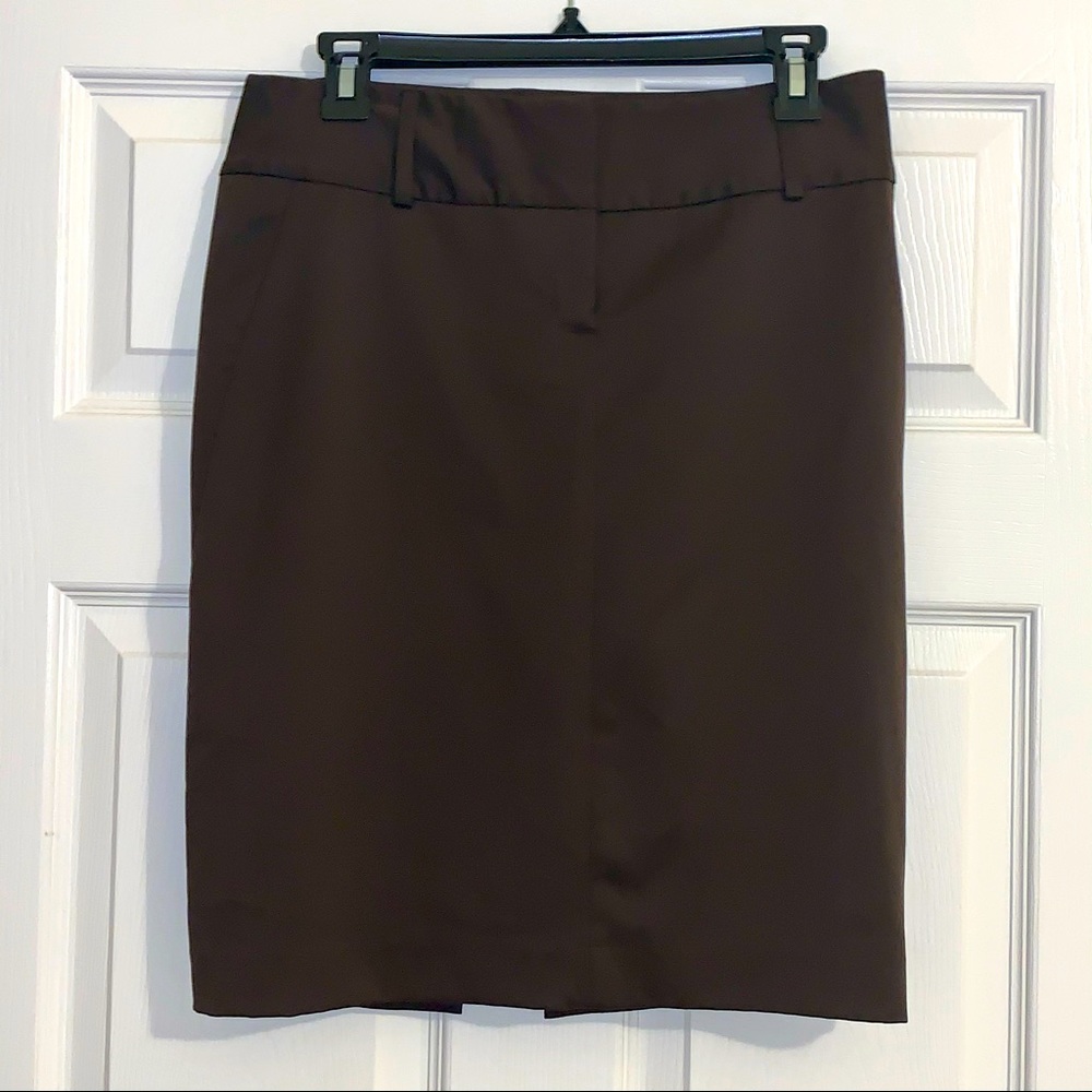 Express Brown Pencil Skirt - Size 4